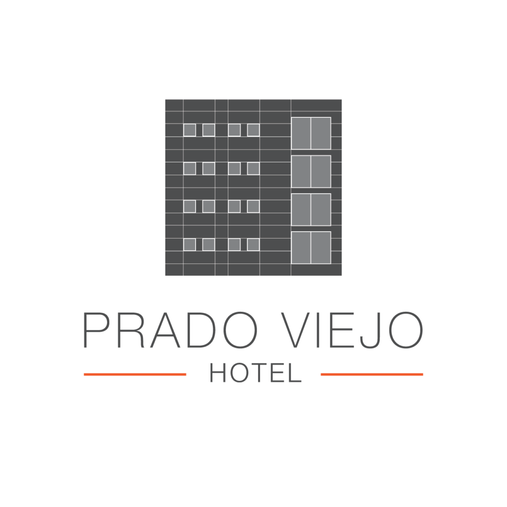 Logotipo completo del Hotel Prado Viejo en Moaña