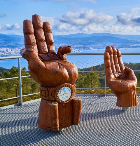 Vistas de la Ría de Vigo desde el Mirador de Monte Faro