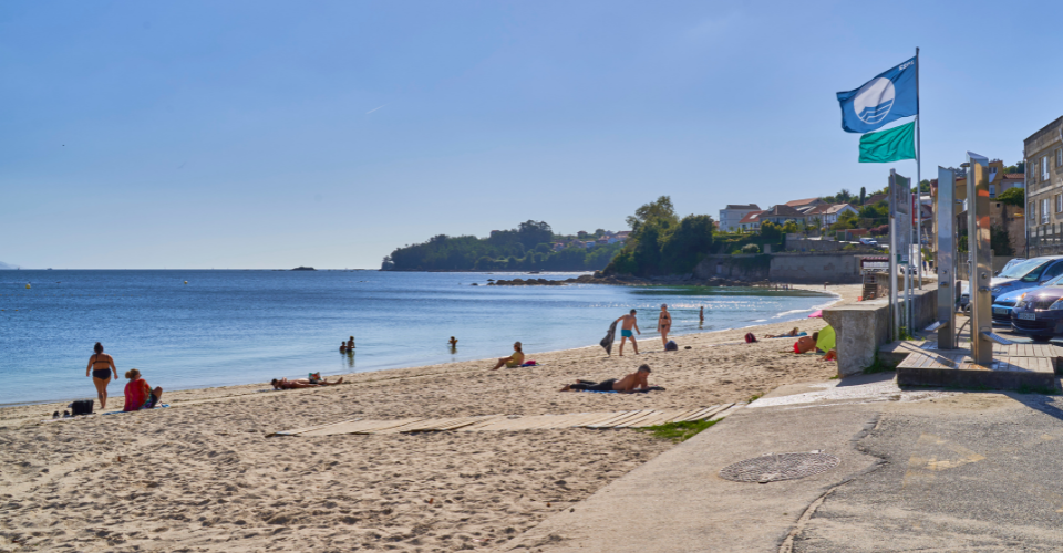 Playa de O Con en Moaña