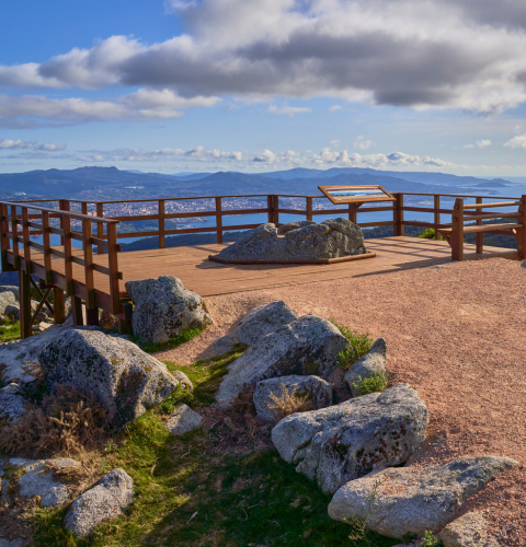 Vistas de la Ria de Vigo desde el Mirador Candón Pequeno